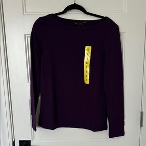 Banana Republic Purple Long Sleeve Top
